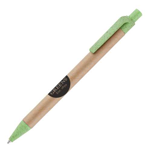 Ayr Card Ball Pen With Wheat Trim